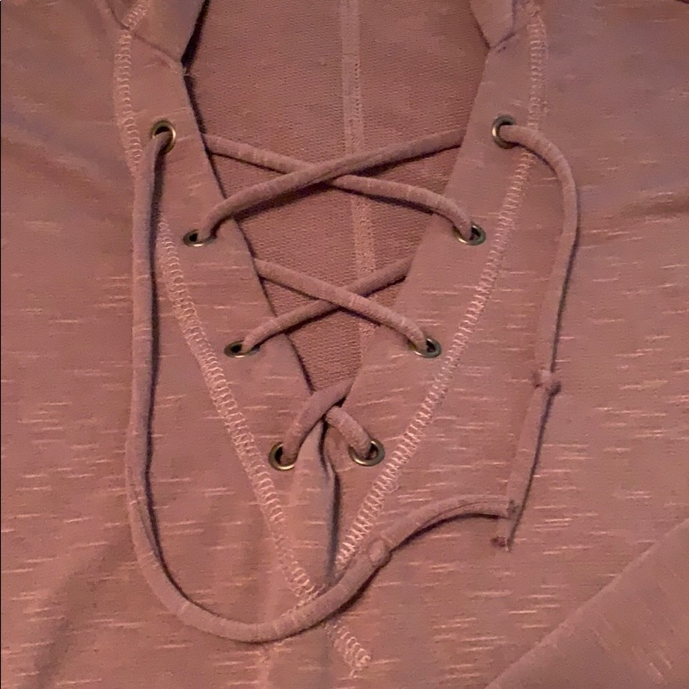 Mossimo Front Lace Up Hoodie XS